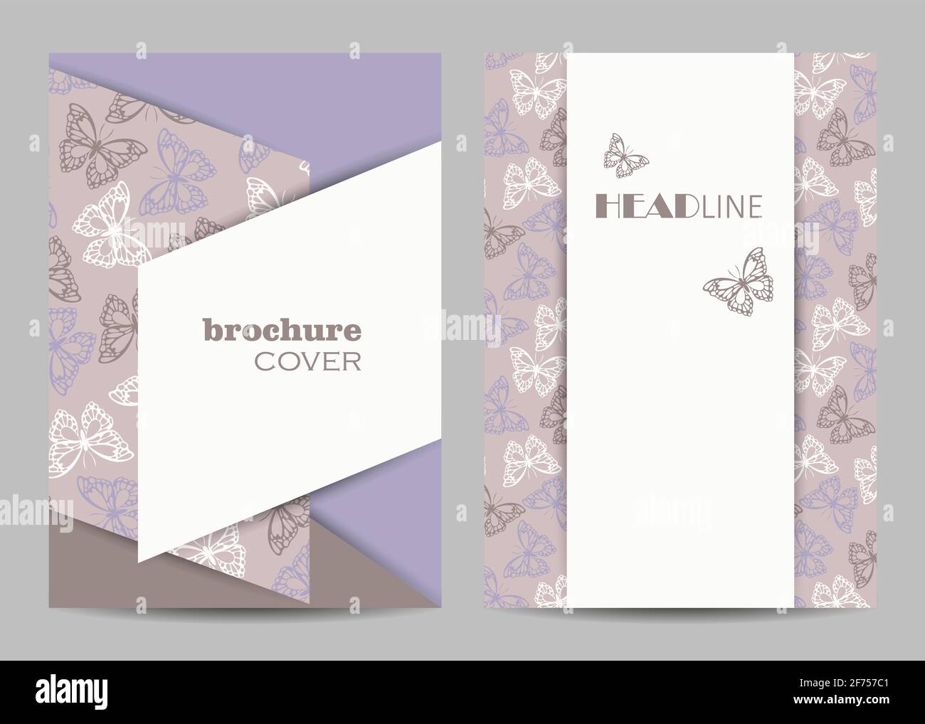 Modern vector templates for brochure cover in A4 Stock Vector