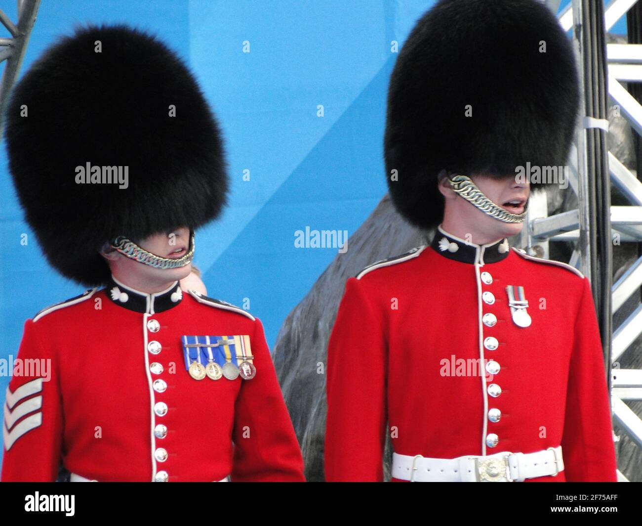 One tear to go! - Concert on Trafalgar square 1 year before Olympic games 2012, London, UK Stock Photo