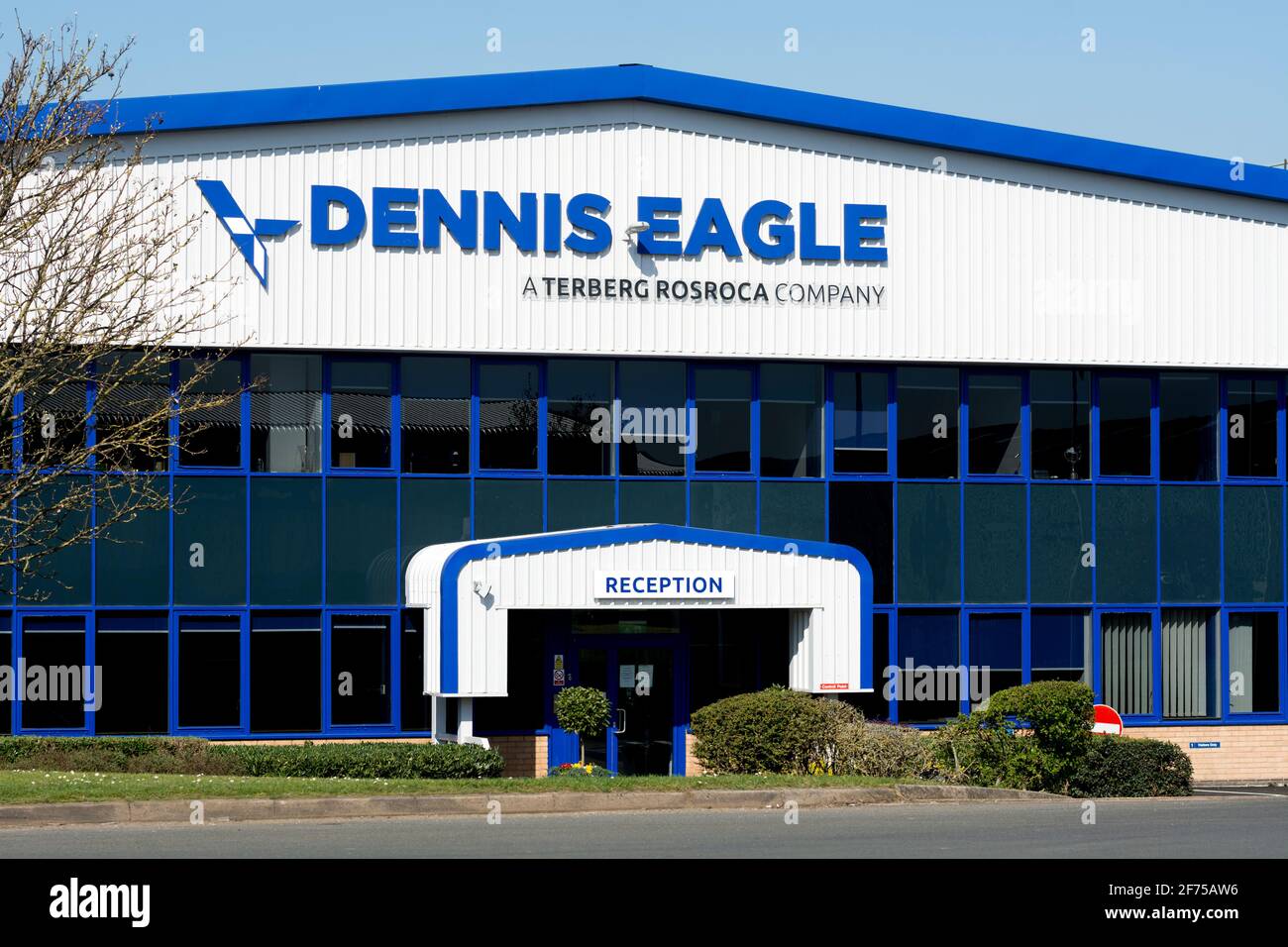 Dennis Eagle factory, Heathcote Industrial Estate, warwick, Warwickshire, UK Stock Photo