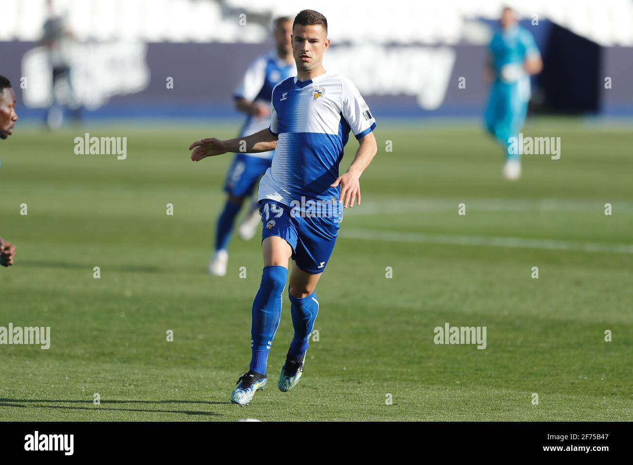 Leganes Spain 4th Apr 21 Gorka Guruzata Sabadell Football Soccer Spanish La Liga Smartbank Match Between Cd Leganes 2 1 Ce Sabadell Fc At The Estadio Municipal De Butarque In Leganes Spain