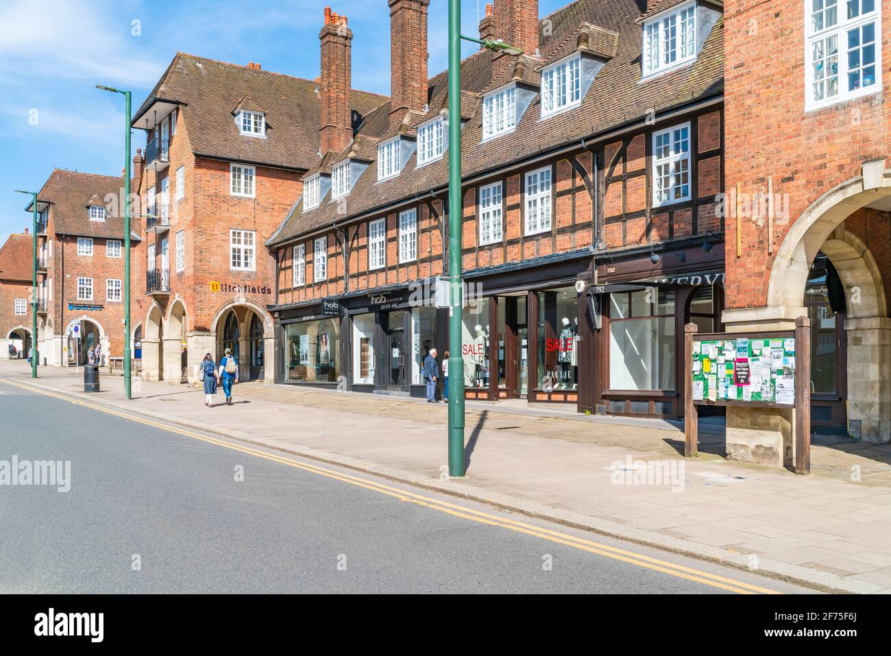 LONDON, UK MARCH 30, 2021 Temple Fortune in the London Borough of to the north of