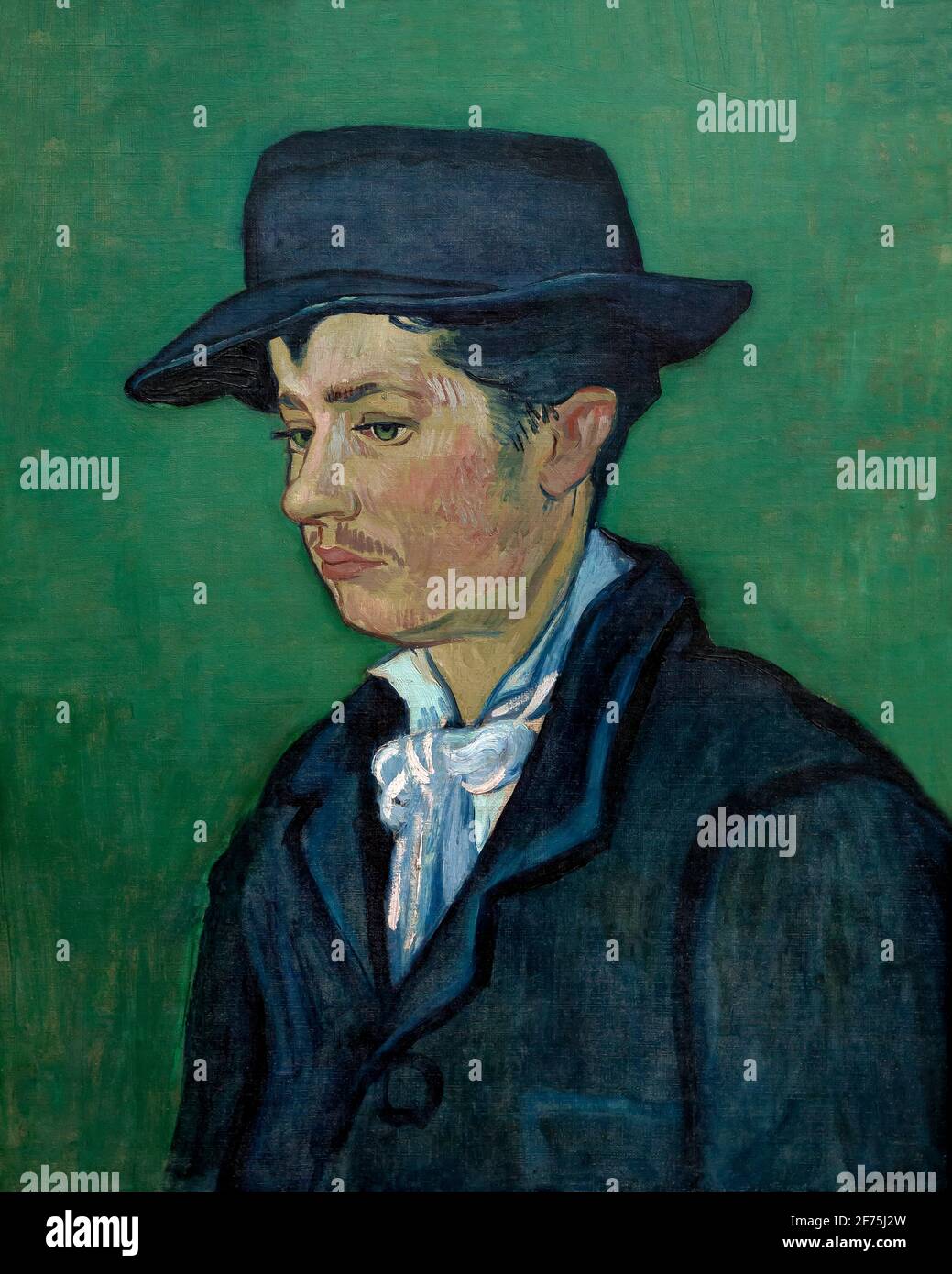 Portrait of Armand Roulin, by Vincent van Gogh, 1888, Boijmans van Beuningen Museum, Rotterdam, Netherlands, Europe Stock Photo