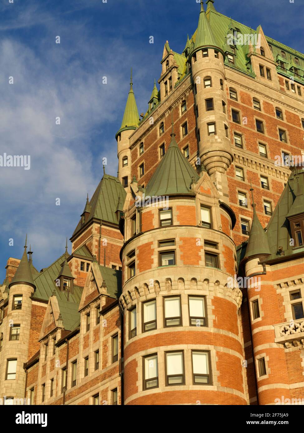 Canada, Quebec, Quebec City, Chateau Frontenac Stock Photo