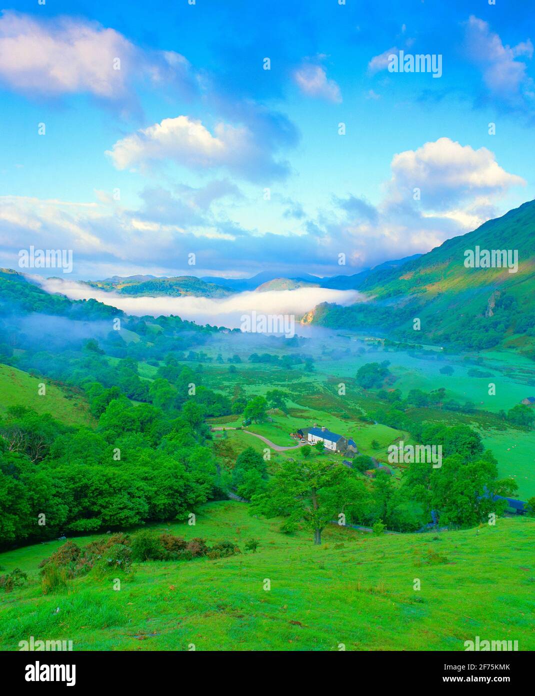 Snowdonia lake and farmhouse hi-res stock photography and images - Alamy