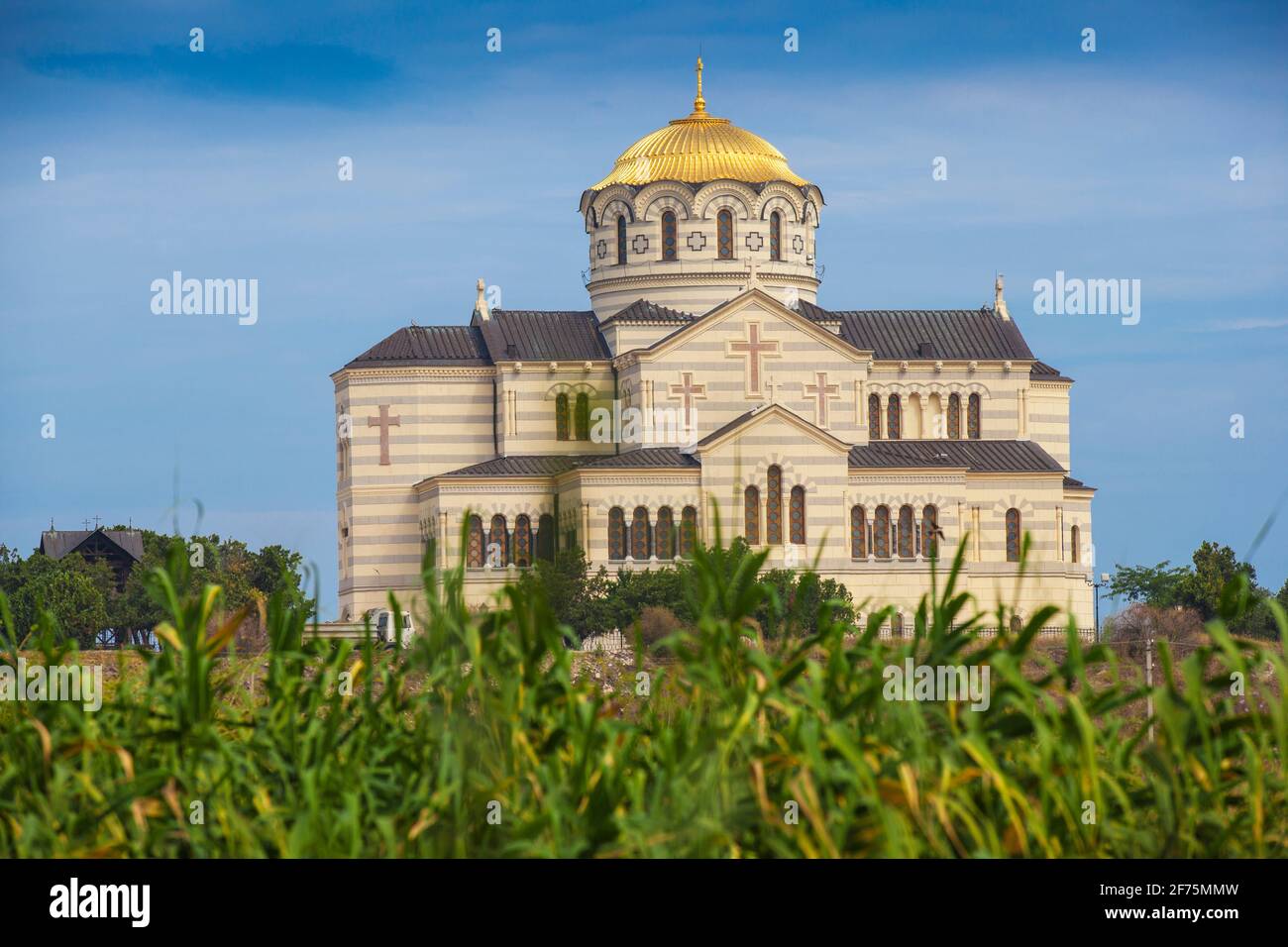 Ukraine, Crimea, Sevastopol, Khersoness, St Vladimir's Cathedral Stock Photo