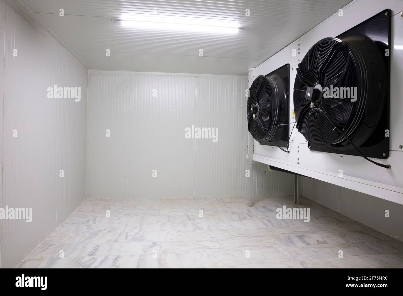 Warehouse freezer. Warehouse freezer. Refrigeration chamber for food