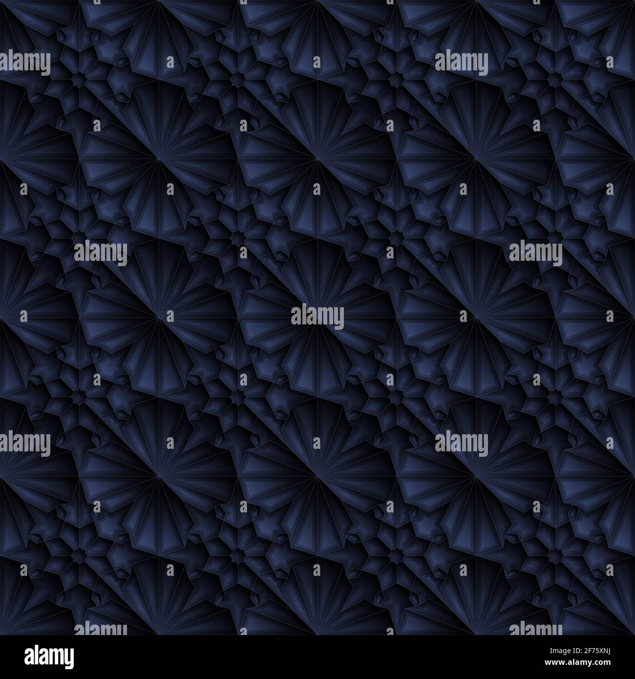 Geometric star pattern, vector background Stock Vector