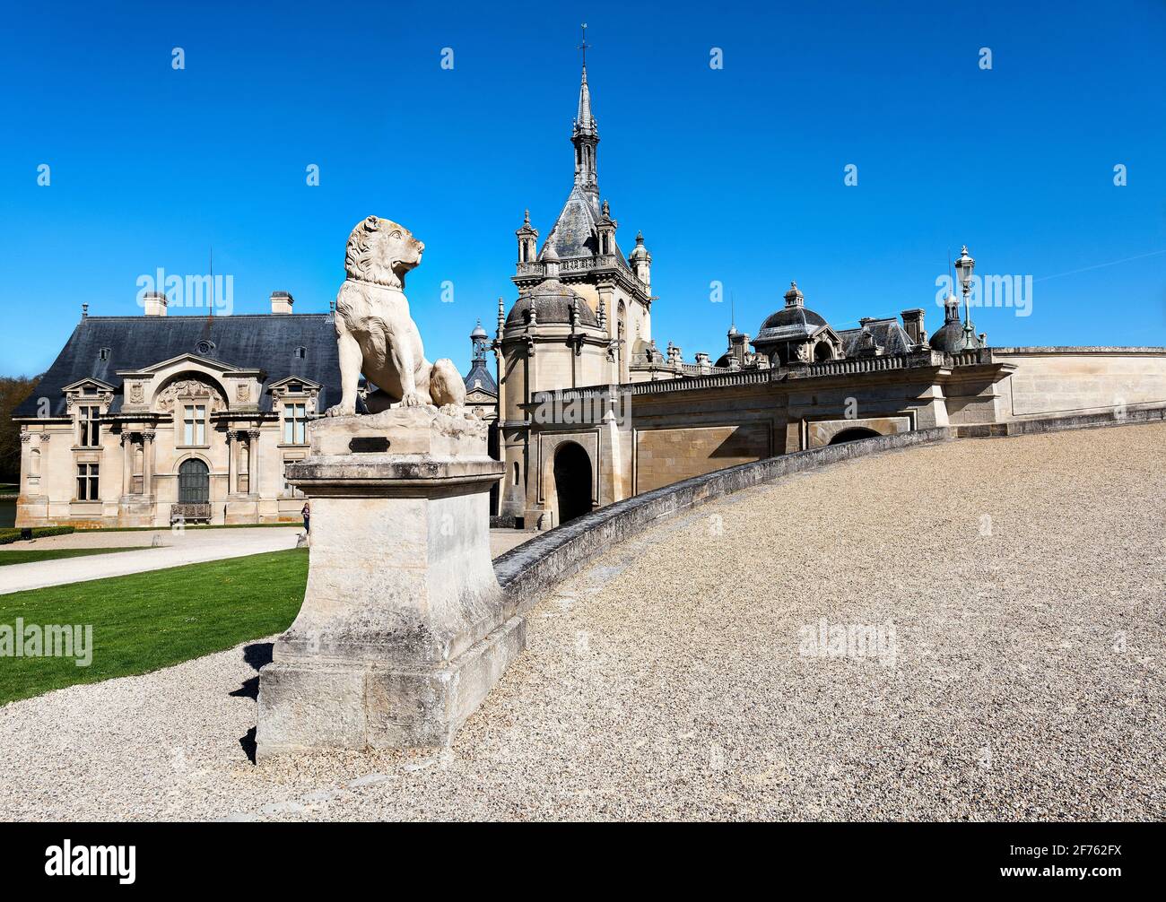 France, Oise, Chantilly, the castle. Stock Photo