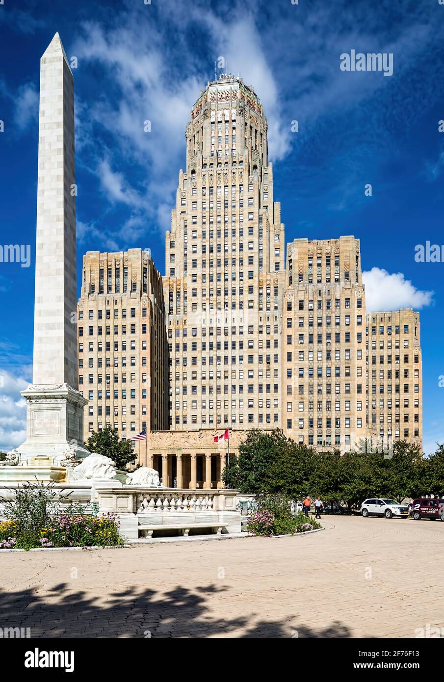 Buffalo City Hall, Art Deco landmark at 65 Niagara Square, Buffalo, NY. Stock Photo