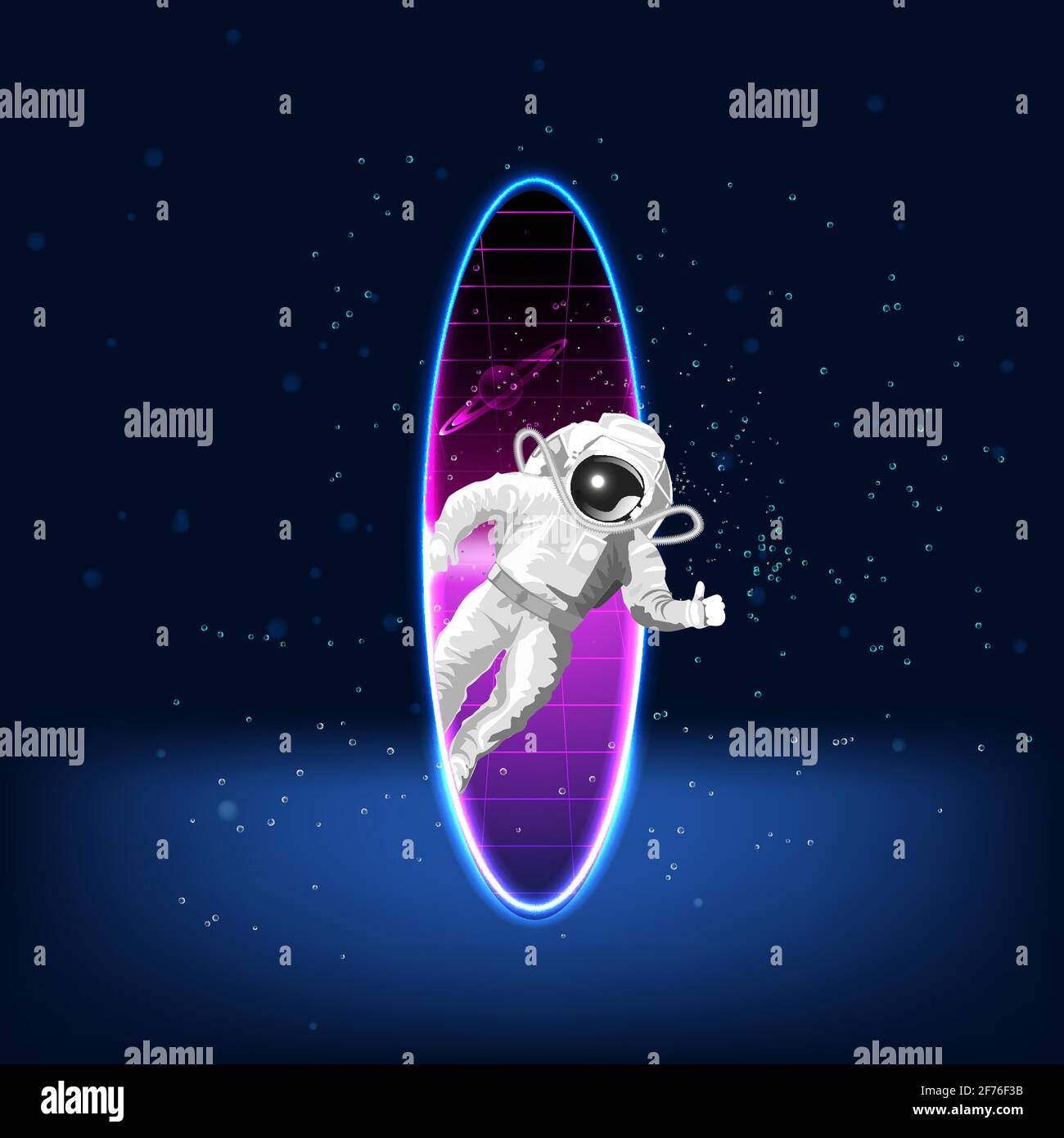 astronaut in space illustration Stock Vector Image & Art - Alamy
