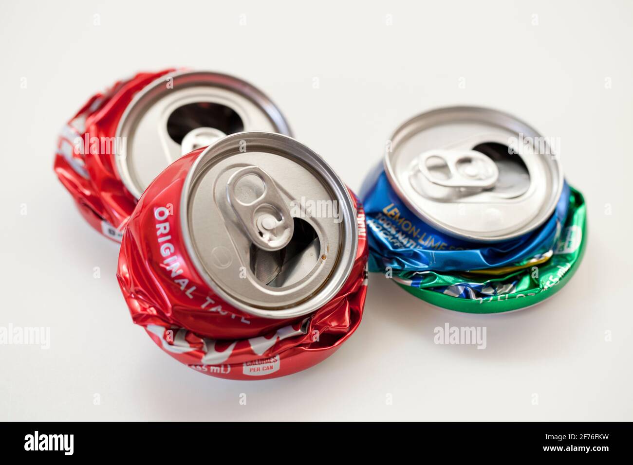 smashed soda can