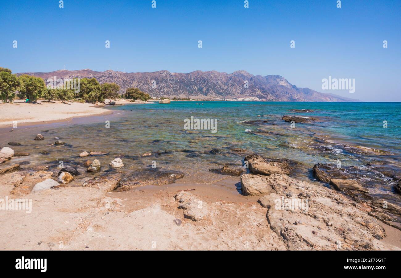 Beach of Kardamena resort. Kos island, Greece Stock Photo Alamy