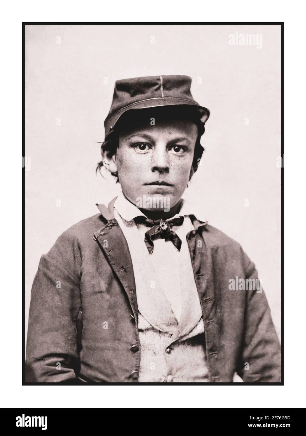 American Civil War young teenage soldier in Confederate States Army infantry uniform Photograph