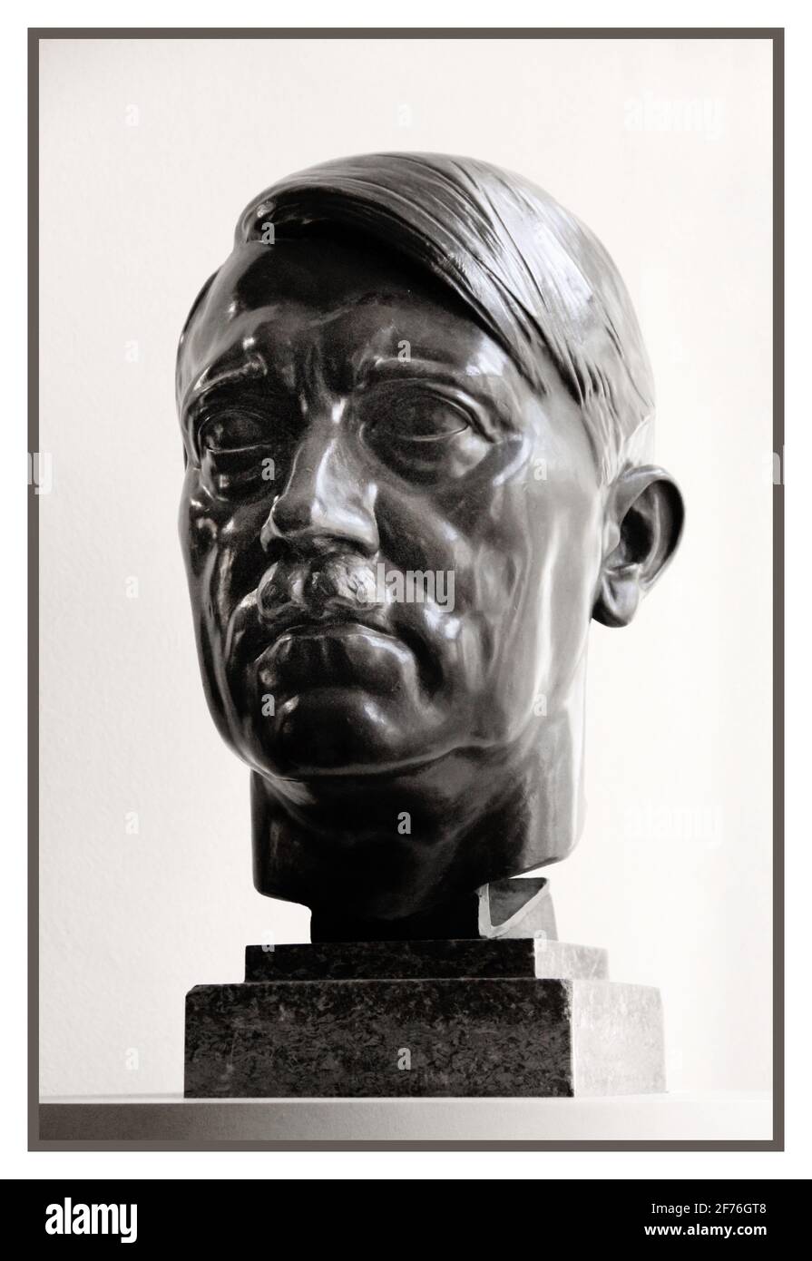 ADOLF HITLER BUST STATUE 1930's Bust of Fuhrer Adolf Hitler many of these were produced to be placed in important buildings across Nazi Germany Stock Photo
