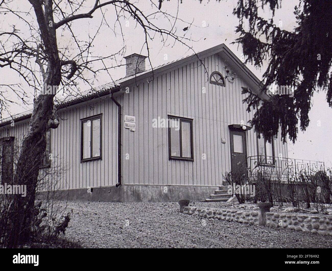 Rosersberg telephone station. In 1952. Stock Photo