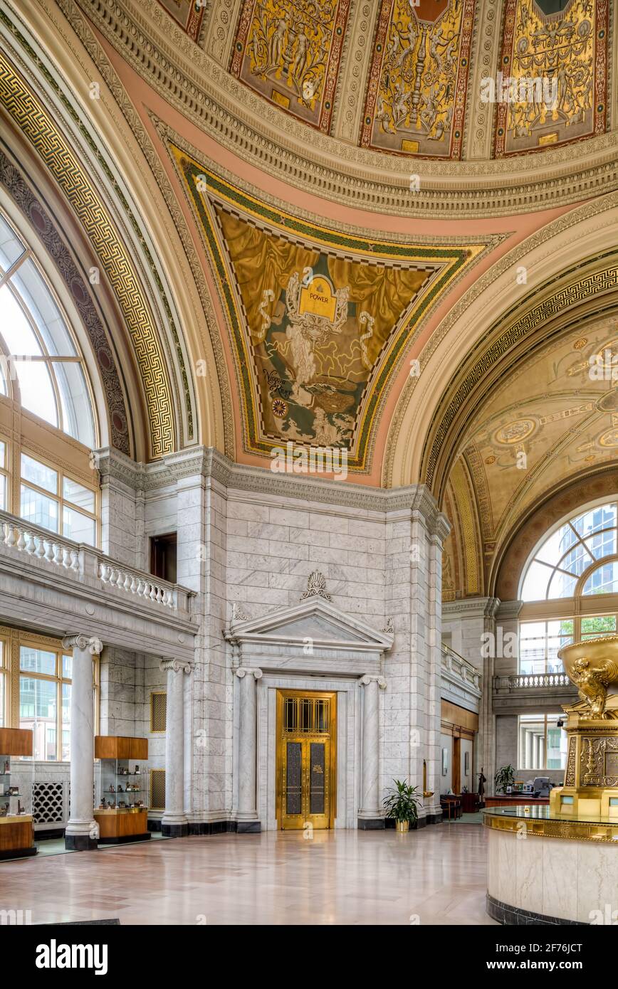 Buffalo Savings Bank interior Stock Photo Alamy