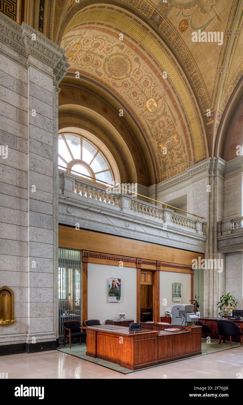 Buffalo Savings Bank interior Stock Photo Alamy