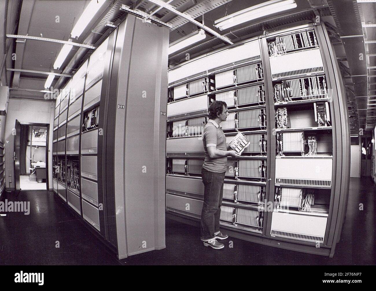 AX station. A modern telephone station where AX has been introduced in ...