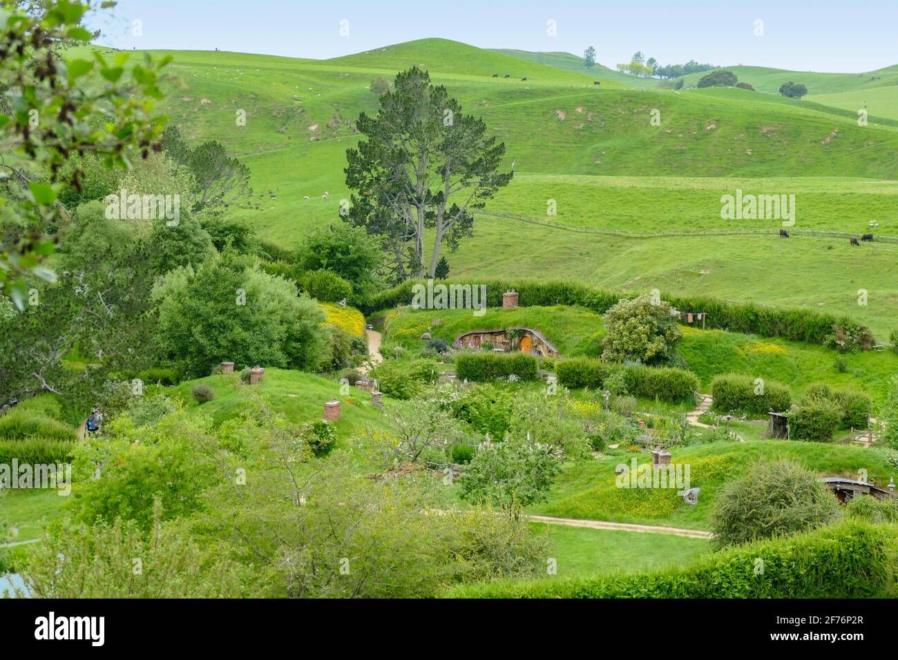 Idyllic scenery at The Shire represented by a region near Matama at the ...