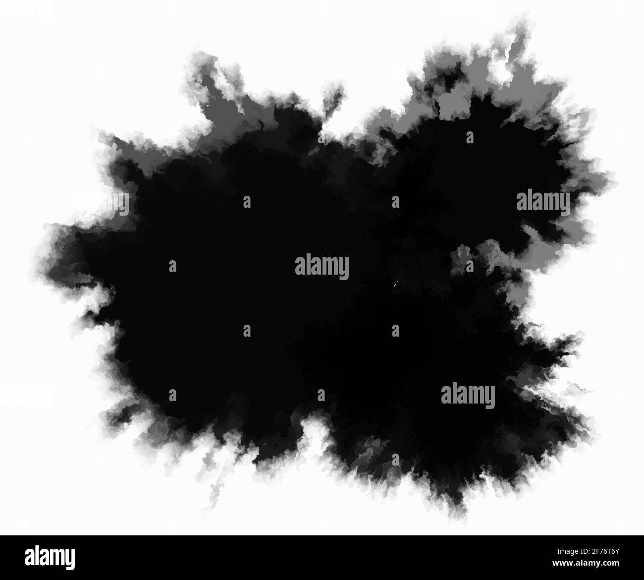 Round Ink Drop Ink drop. Round, ragged inkblot. Vector illustration Stock Vector Image ...