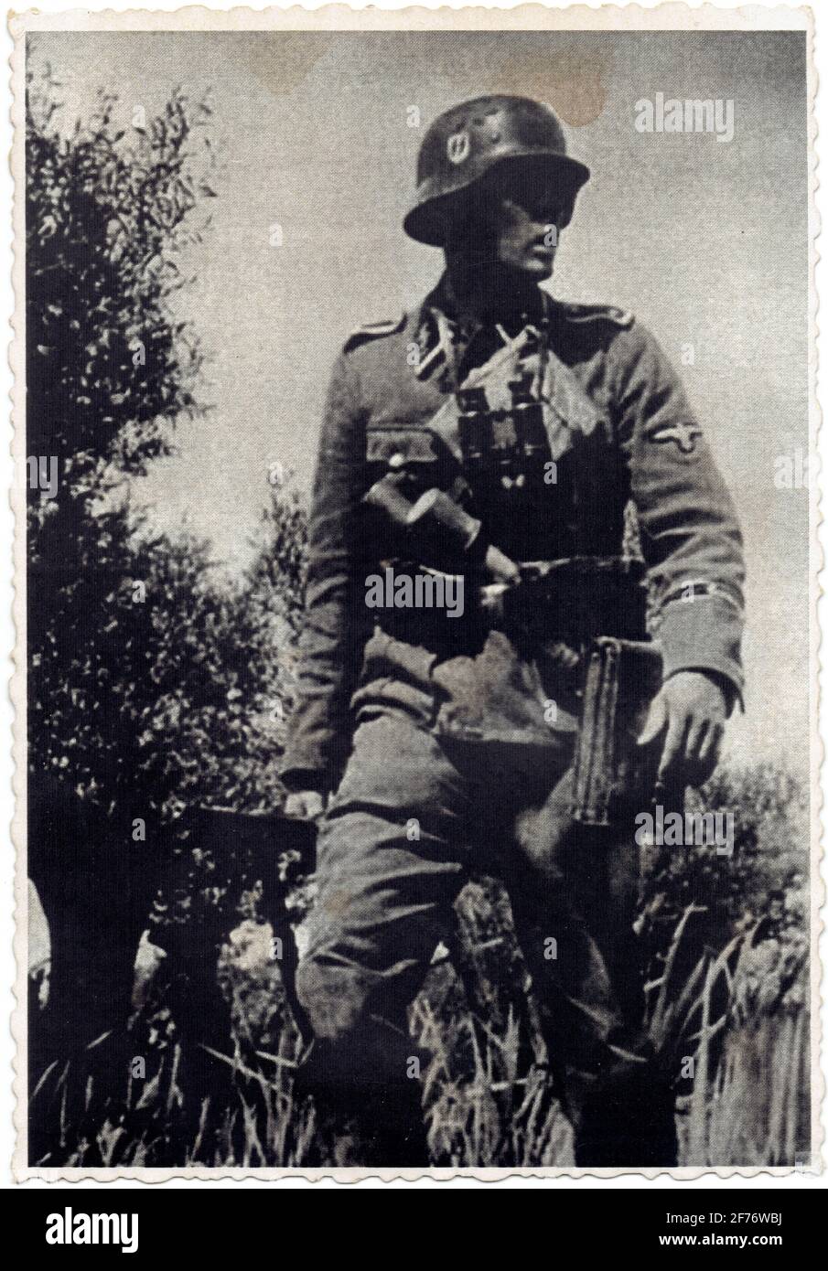 sous-officier de la Waffen SS Stock Photo
