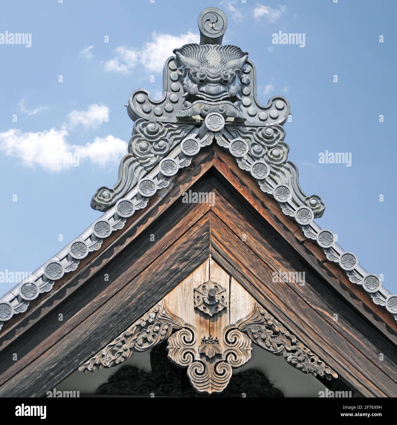 Traditional old Japanese architecture detail Stock Photo