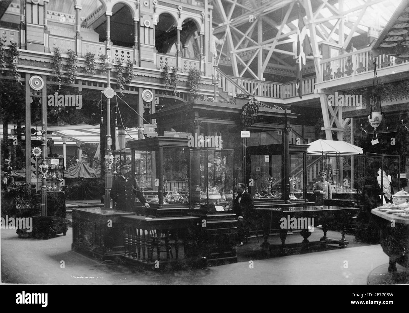 General art and industrial exhibition in Stockholm in 1897 Stock Photo