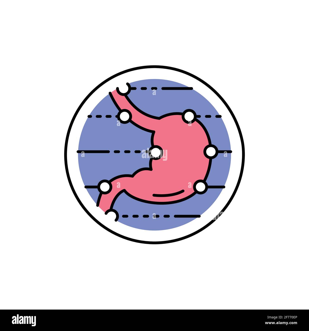 Gastroenterology color line icon. Pictogram for web page, mobile app ...
