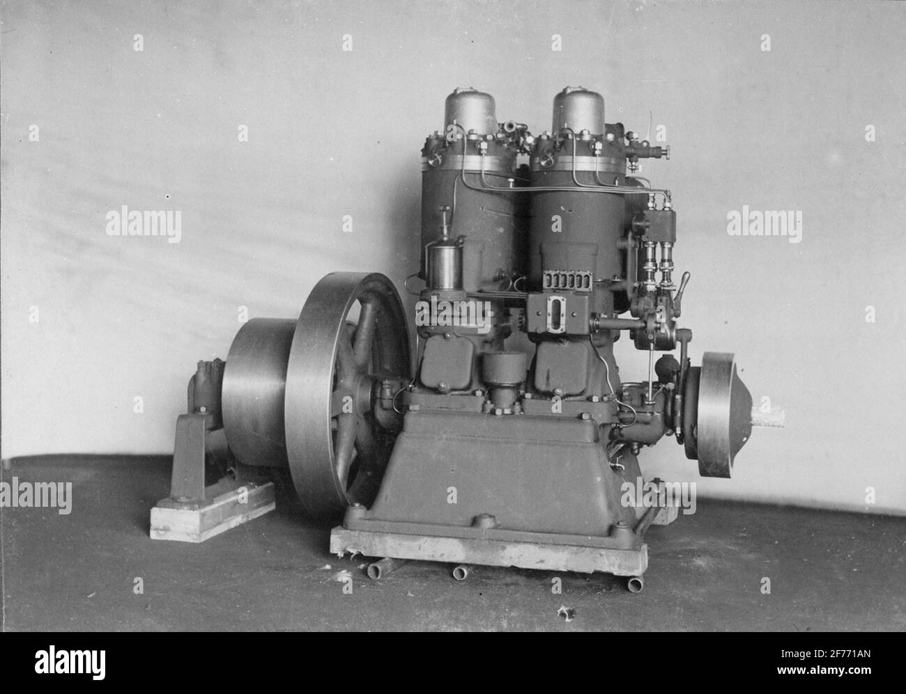 50-60 hk 2 cyl motor. Stock Photo