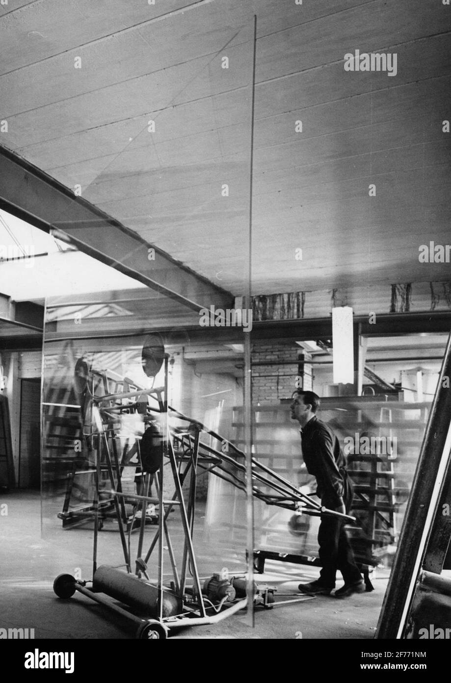 Glass In Large Dimensions Are Manufactured By Henry Josefsson And ke