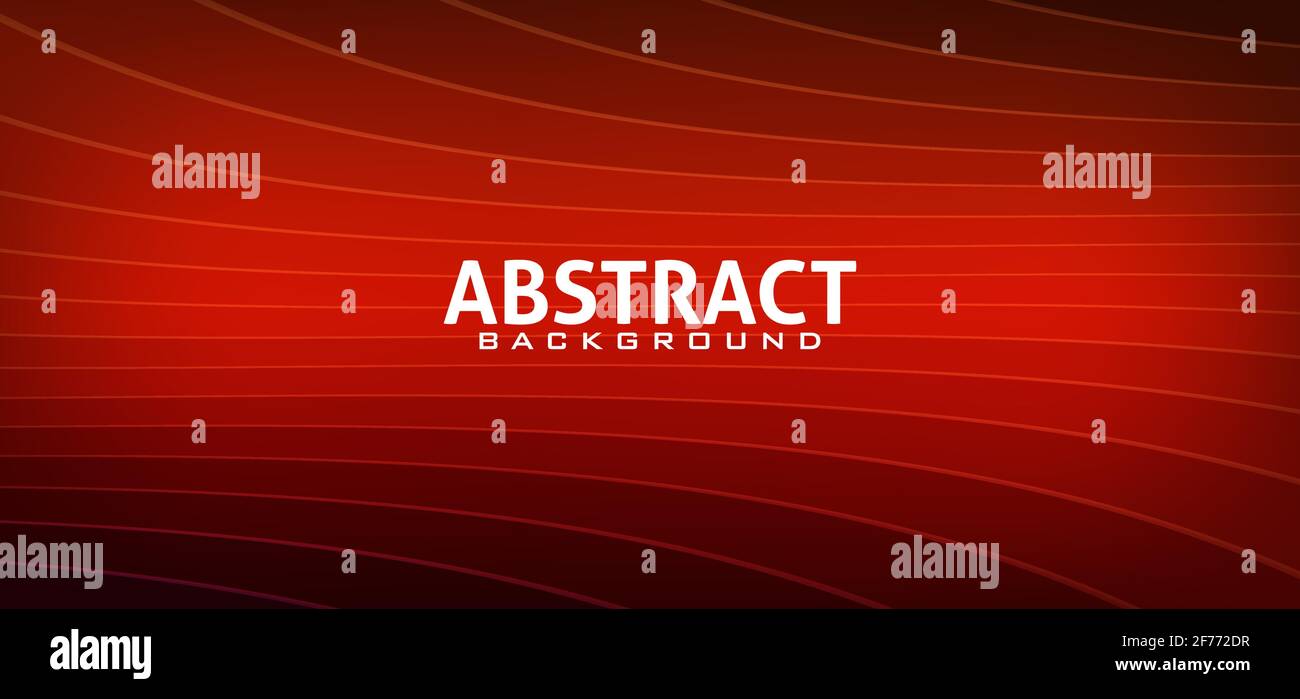 Abstract red and black striped background with perspective. Vector graphic pattern Stock Vector
