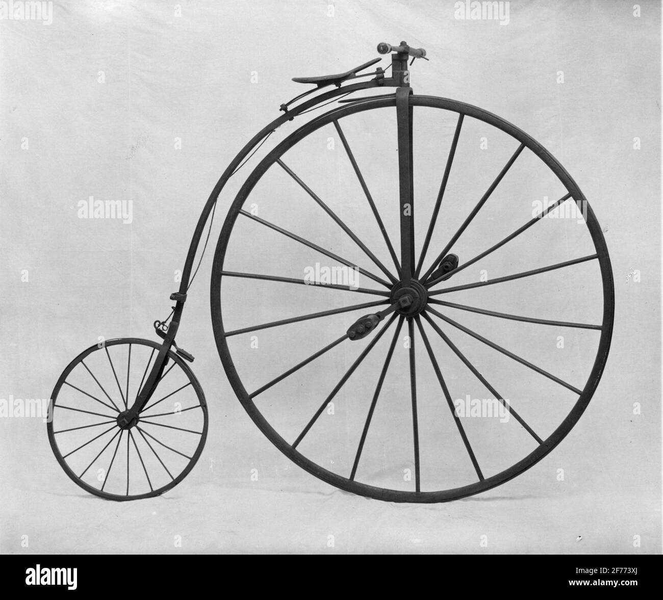 Velociped / bicycle. High wheel from Hochrad and Holz, 1880s. Stock Photo