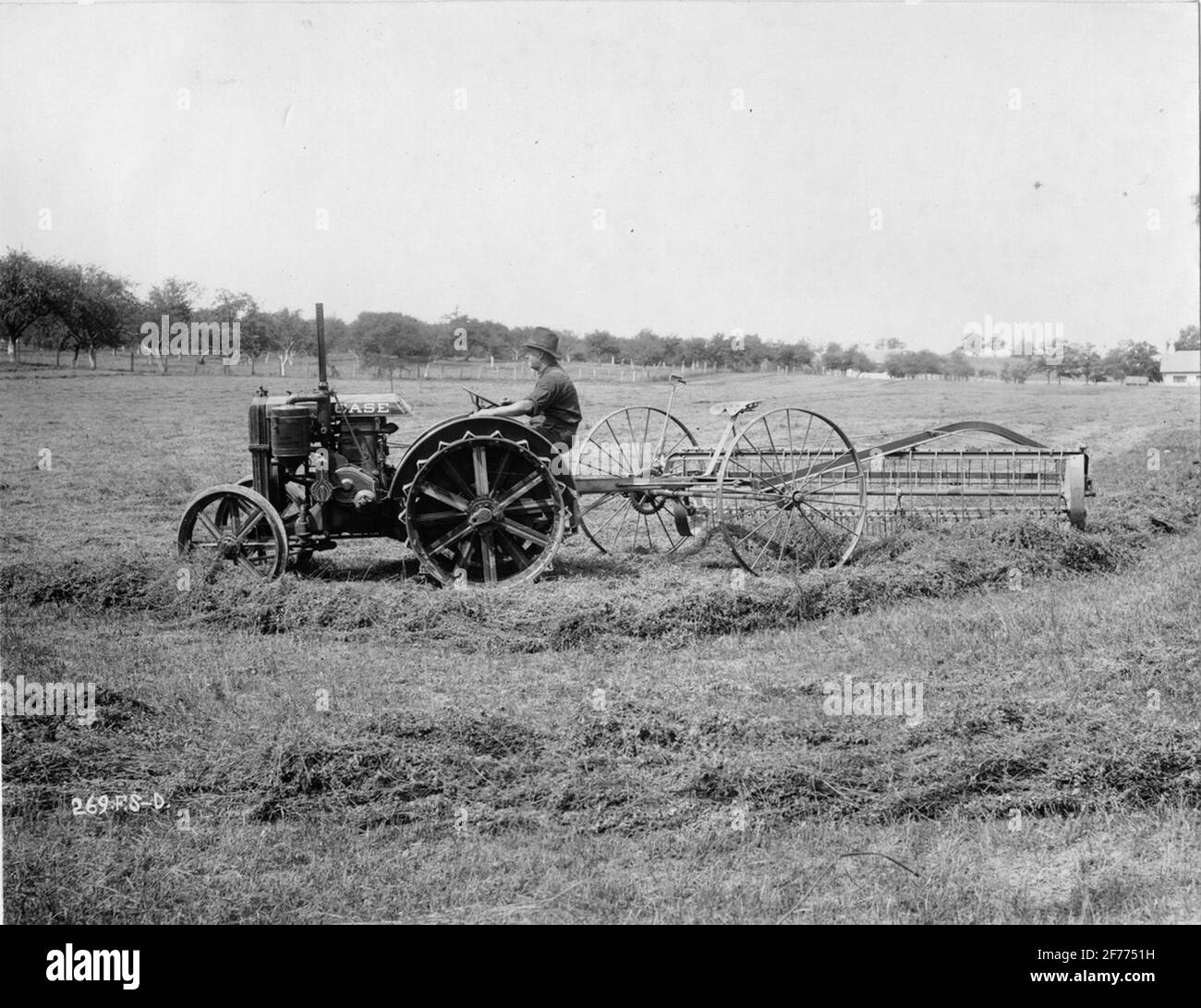 Case tractor with horsestroid Stock Photo Alamy