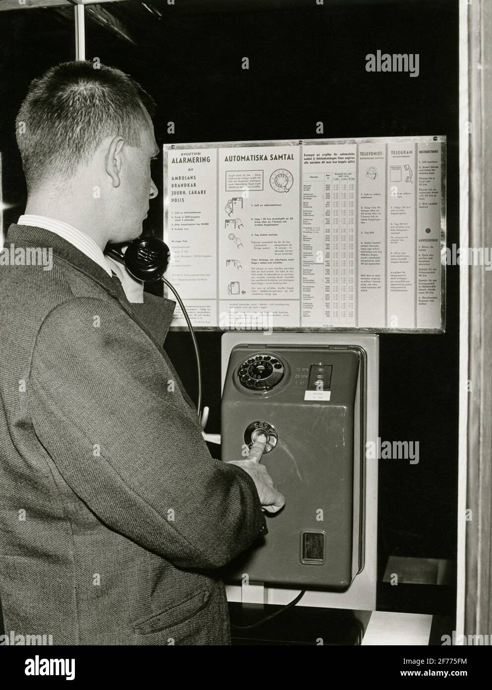 1950s communication hi-res stock photography and images - Alamy