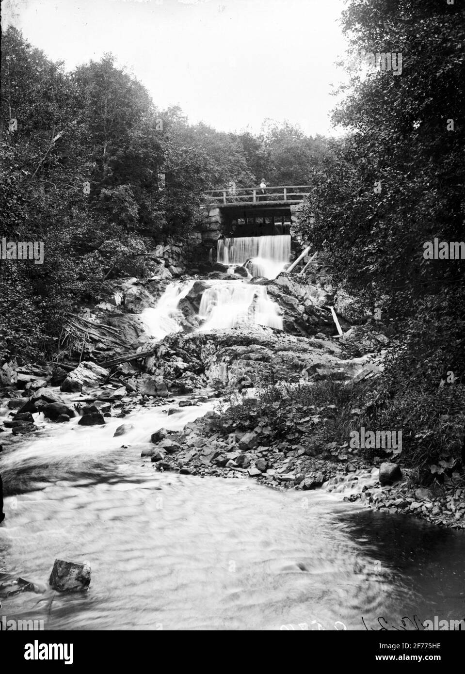 Säterdalen. Waterfall before expansion Stock Photo - Alamy