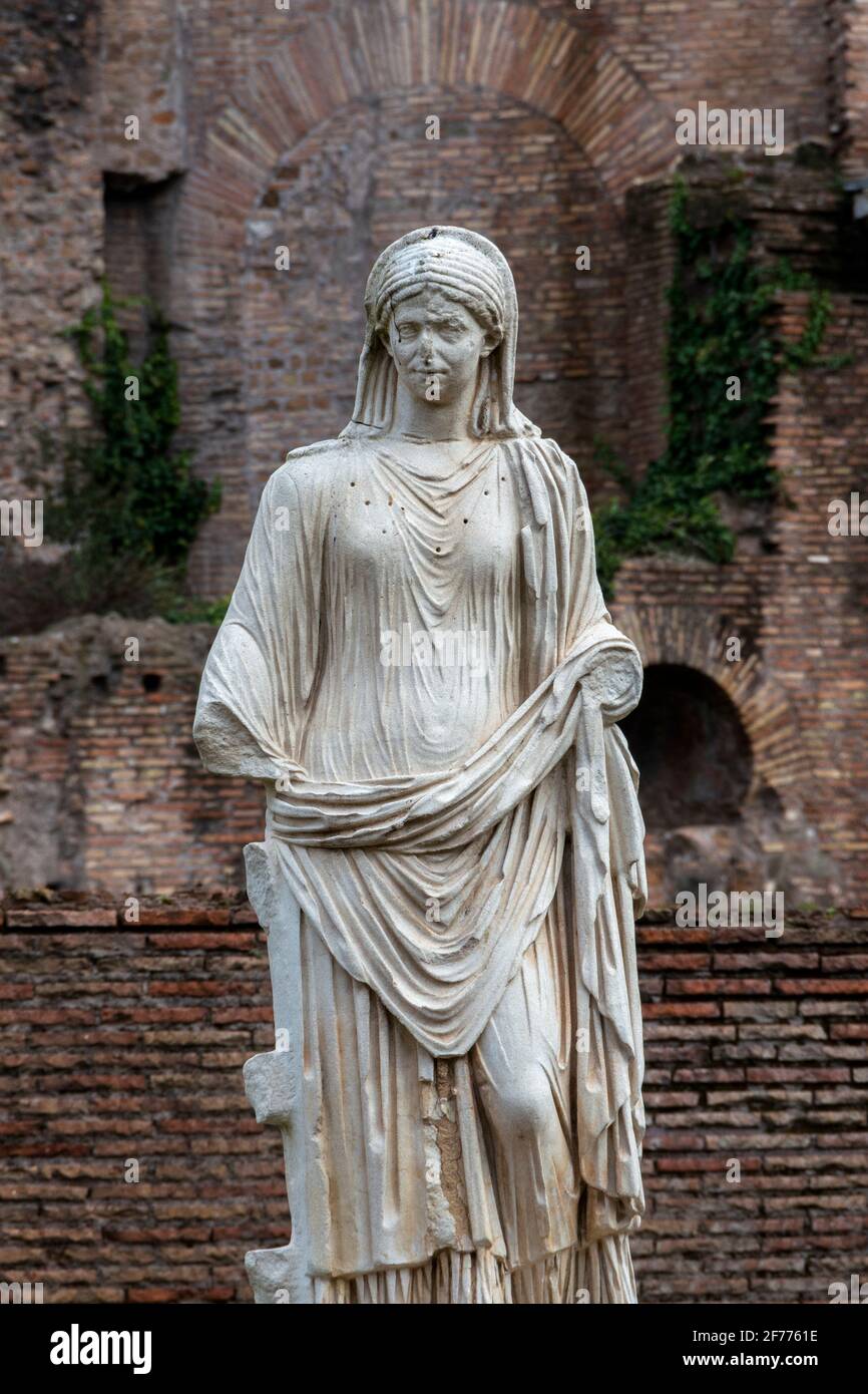 Rome, Italy. House of the Vestal Virgins Stock Photo