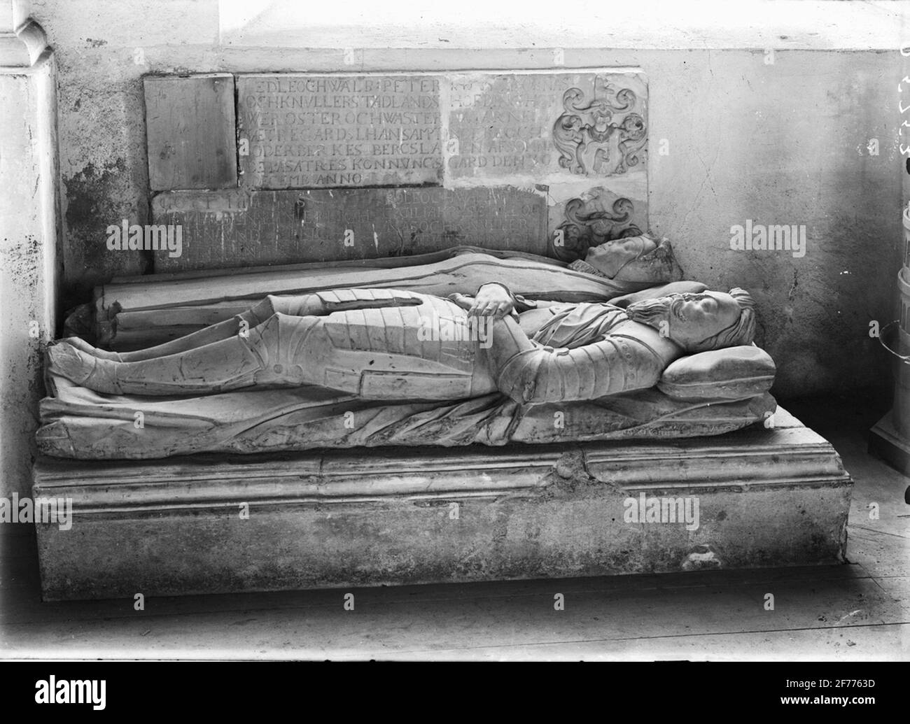 Tomb in the säter's church. Stock Photo