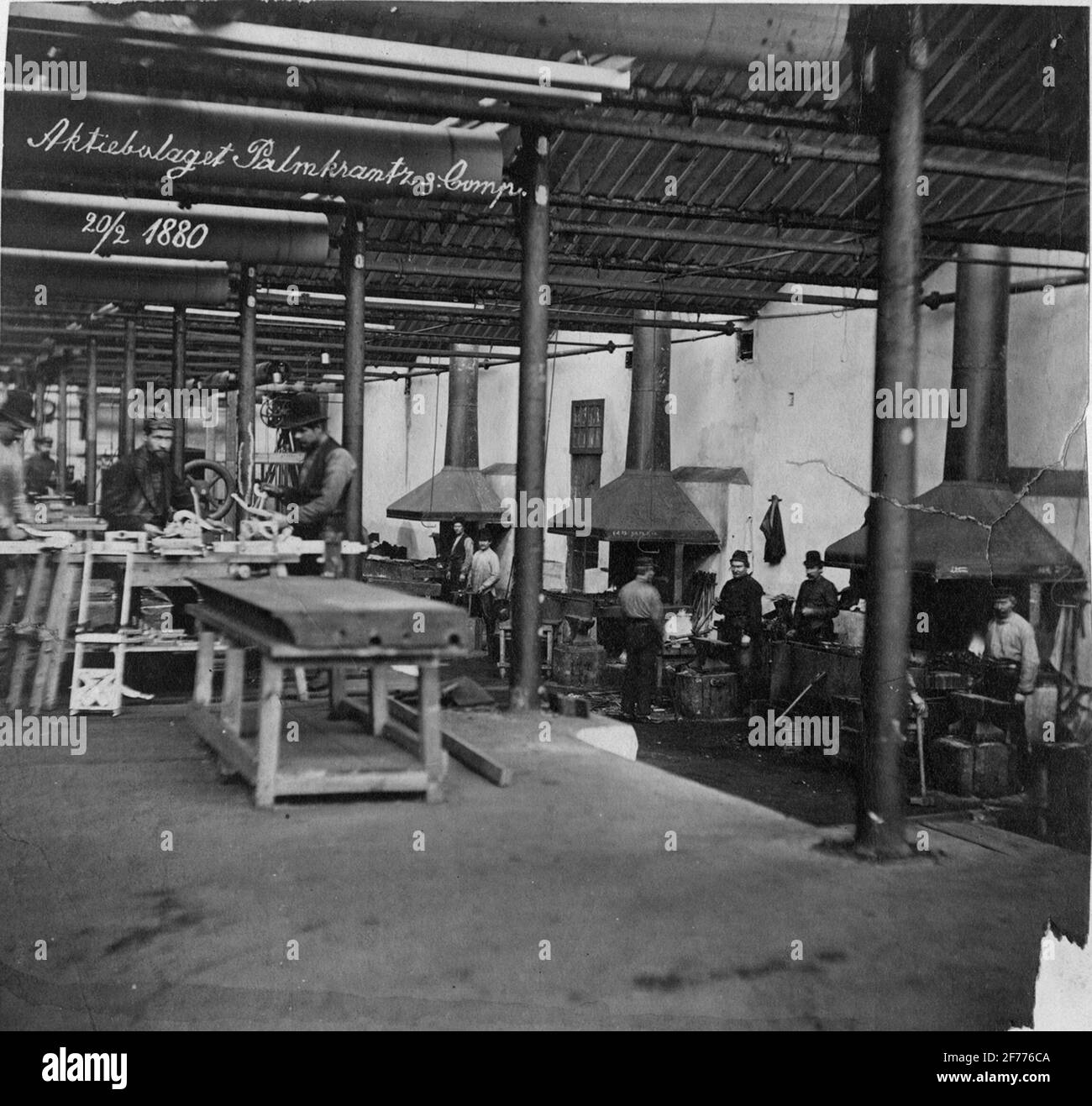 Interior from the arms factory Palmcrantz & Co in Stockholm Stock Photo