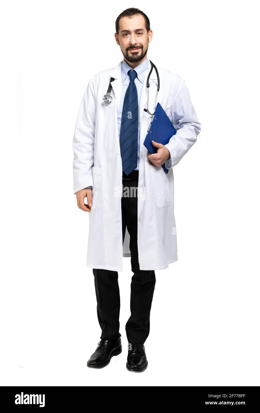 Handsome doctor portrait, full length Stock Photo