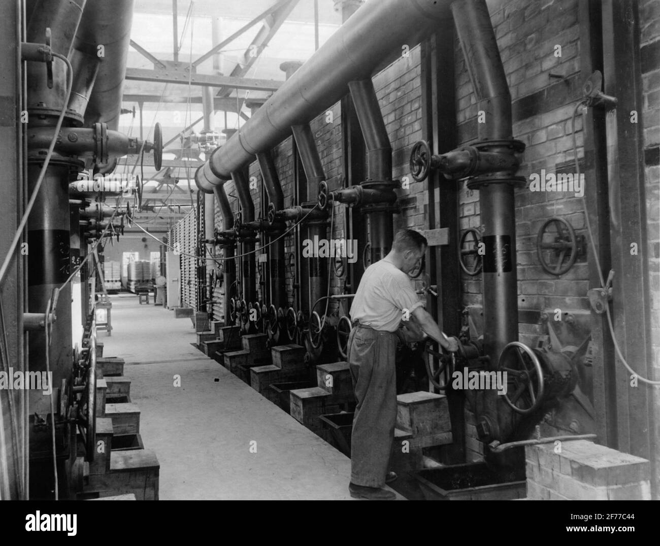 Gustavsberg's porcelain factory. Gastunnelugn Stock Photo Alamy