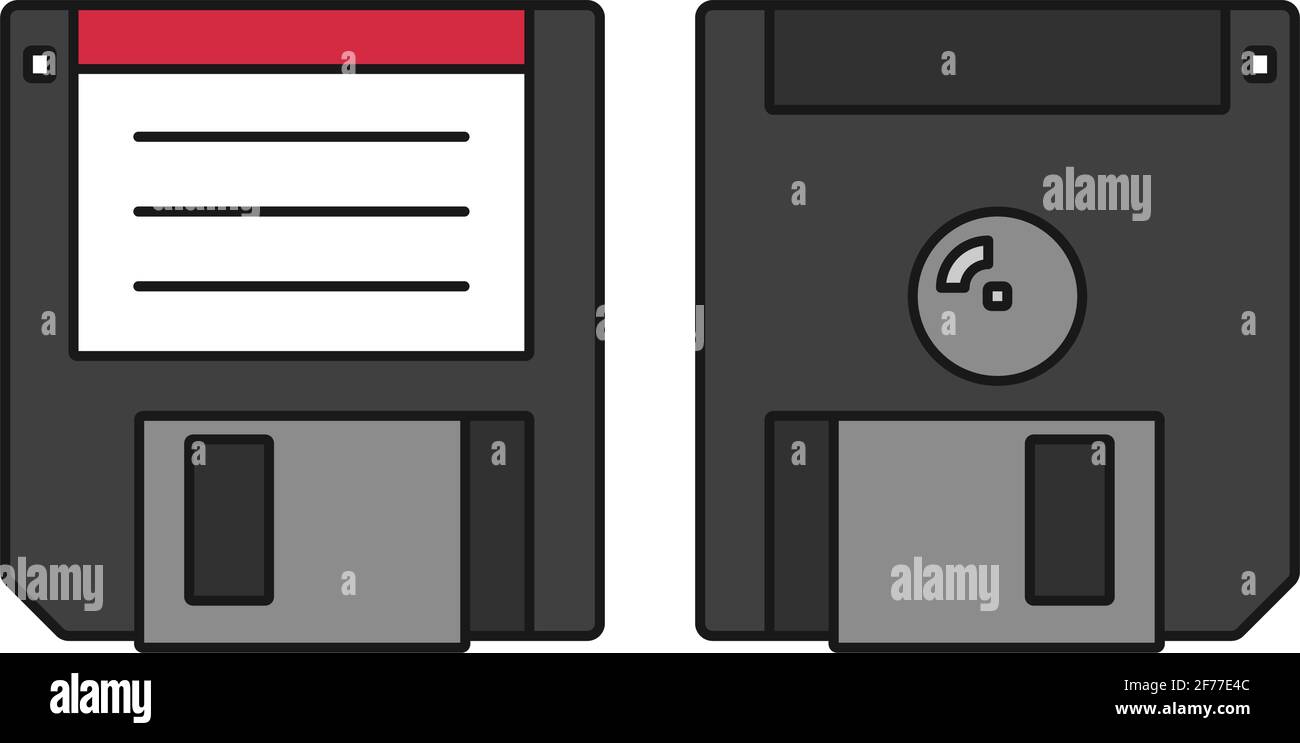 Floppy disk in computer Stock Vector Images - Alamy