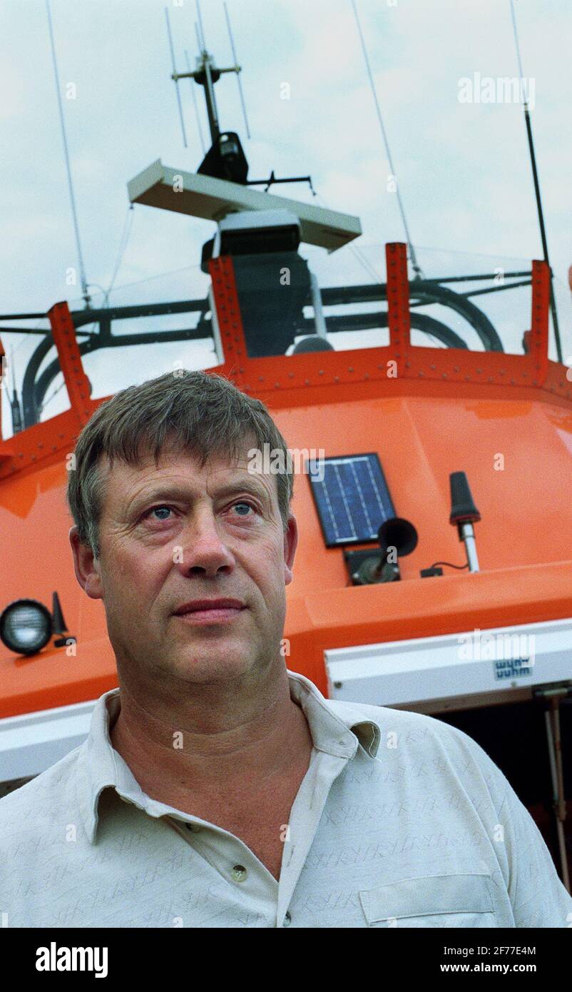 The coxwain of the dover lifeboat, Dave Pascall Stock Photo
