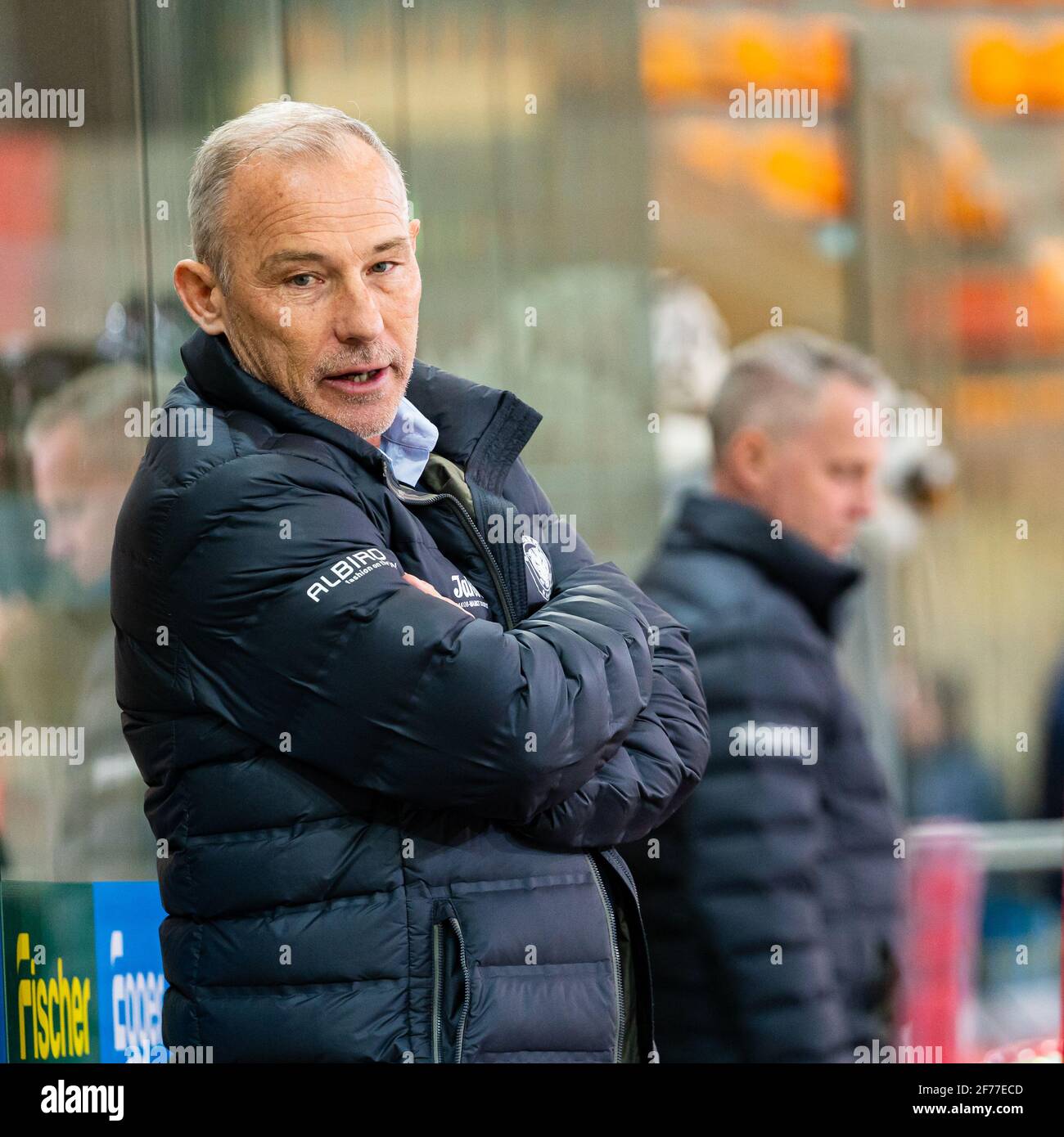 04/05/2021, Langnau im Emmental, Ilfishalle, National League: SCL Tigers - ZSC Lions, trainer Rikard Franzen (Tigers) (Photo by Ralf Wyssenbach/Just Pictures/Sipa USA) Stock Photo