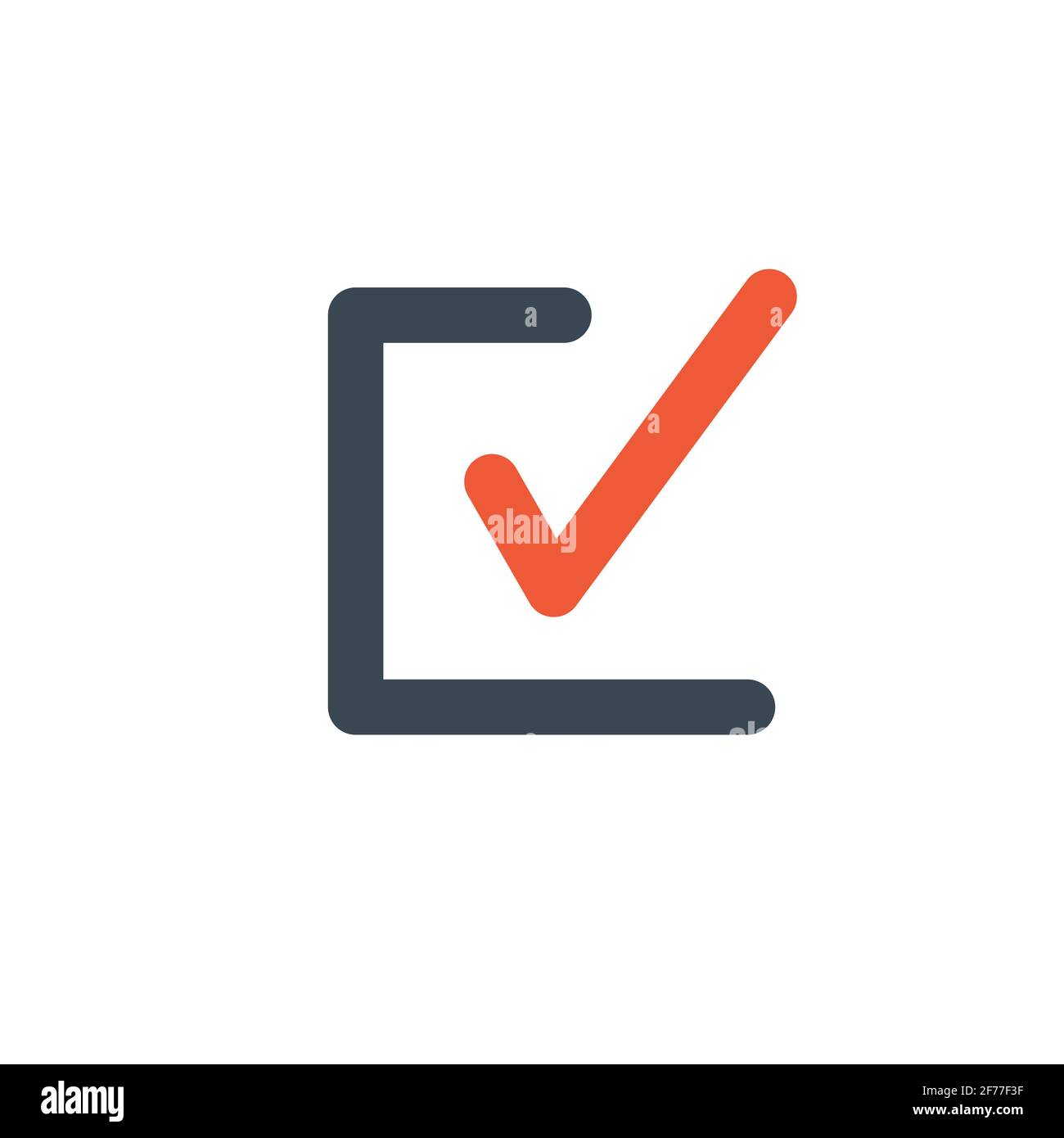 Check list button icon. Check mark in box sign. choice symbol. yes tick  icon. done symbol. Stock Vector illustration isolated on white background  Stock Vector Image & Art - Alamy