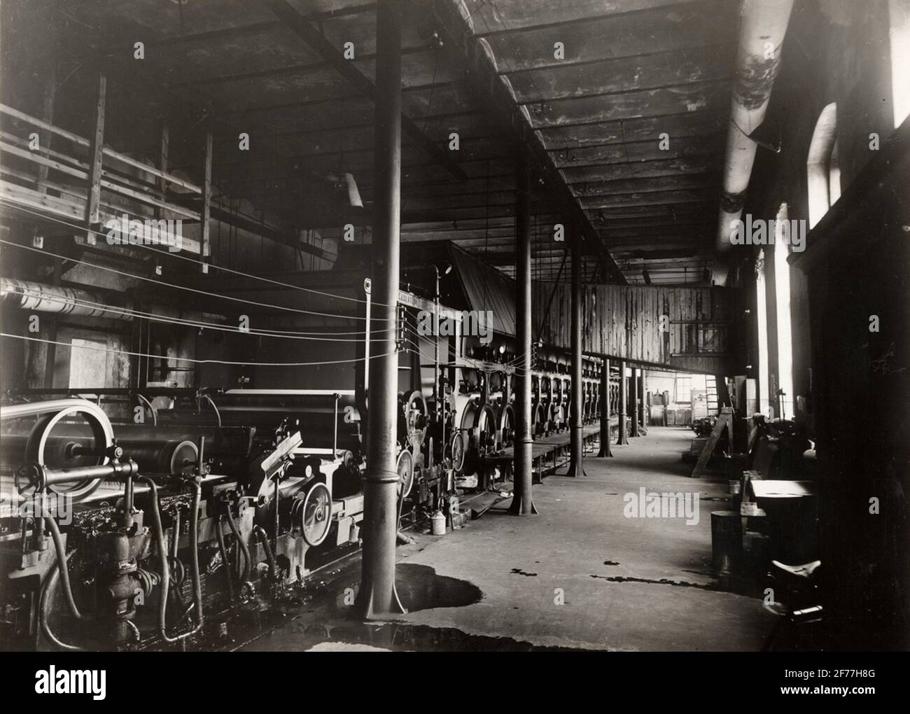 Interior of hydrogen portion and drying machine at Oskarströms Sulfite