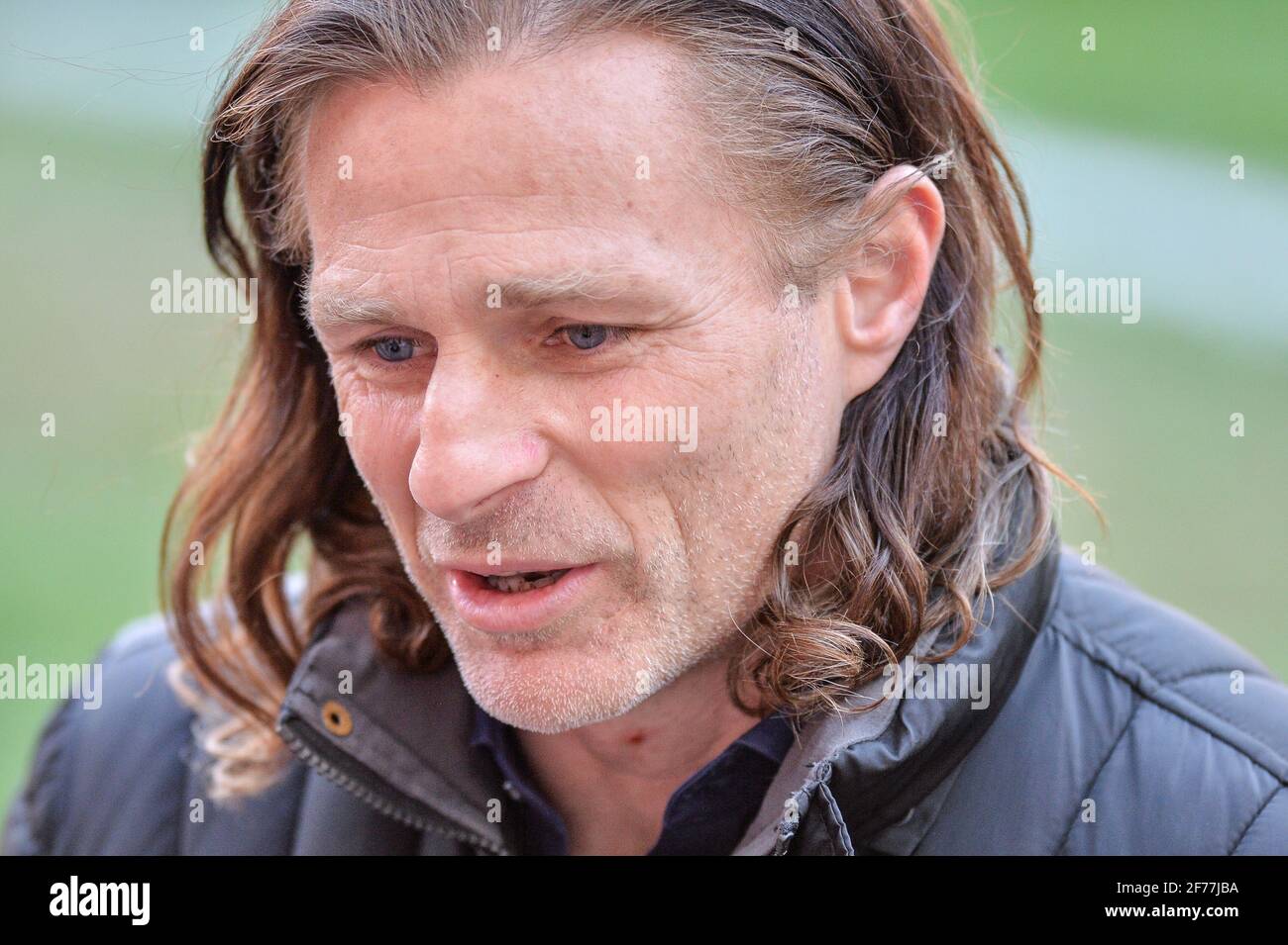Rotherham, UK. 23rd Mar, 2021. Gareth Ainsworth manager of Wycombe Wanderers speaks to media in Rotherham, UK on 3/23/2021. (Photo by Dean Williams/News Images/Sipa USA) Credit: Sipa USA/Alamy Live News Stock Photo