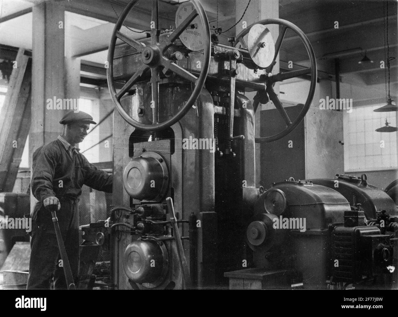 Munkfors use in Värmland. Cold Valverket, 1930. Quarter plant Stock ...