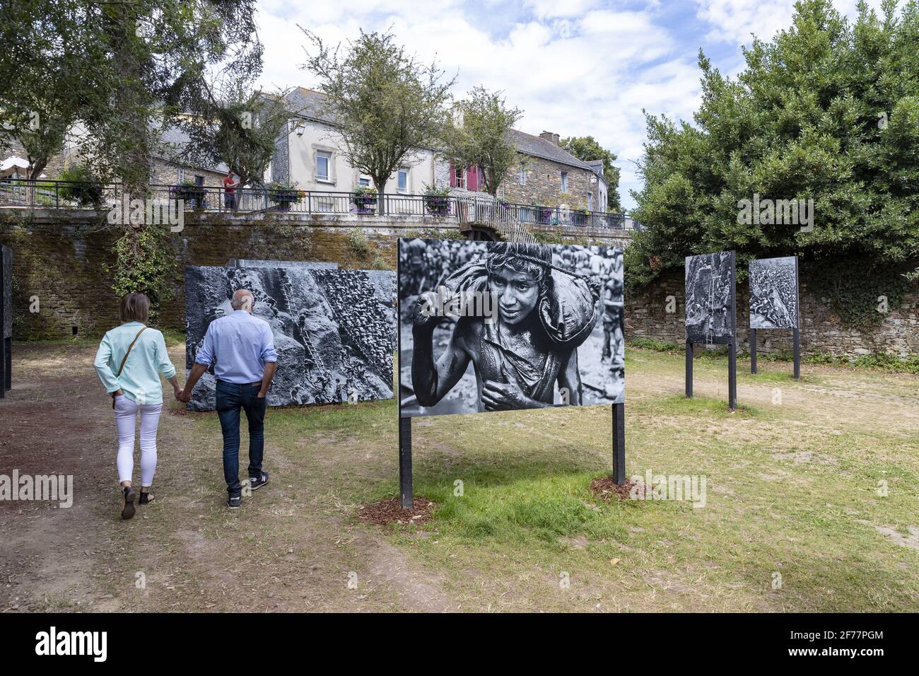 France, Ille et Vilaine, La Gacilly, outdoor photography exhibition, 17th edition in 2020, photos of the Serra Pelada gold mine in Brazil by Sebastião Salgado Stock Photo