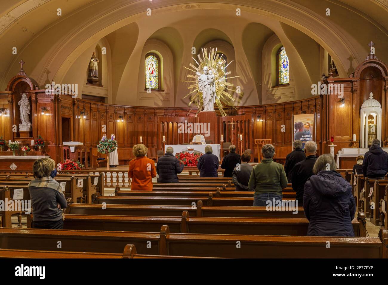 Canada, Quebec province, Montreal, Saint Joseph's Oratory of Mount Royal Stock Photo