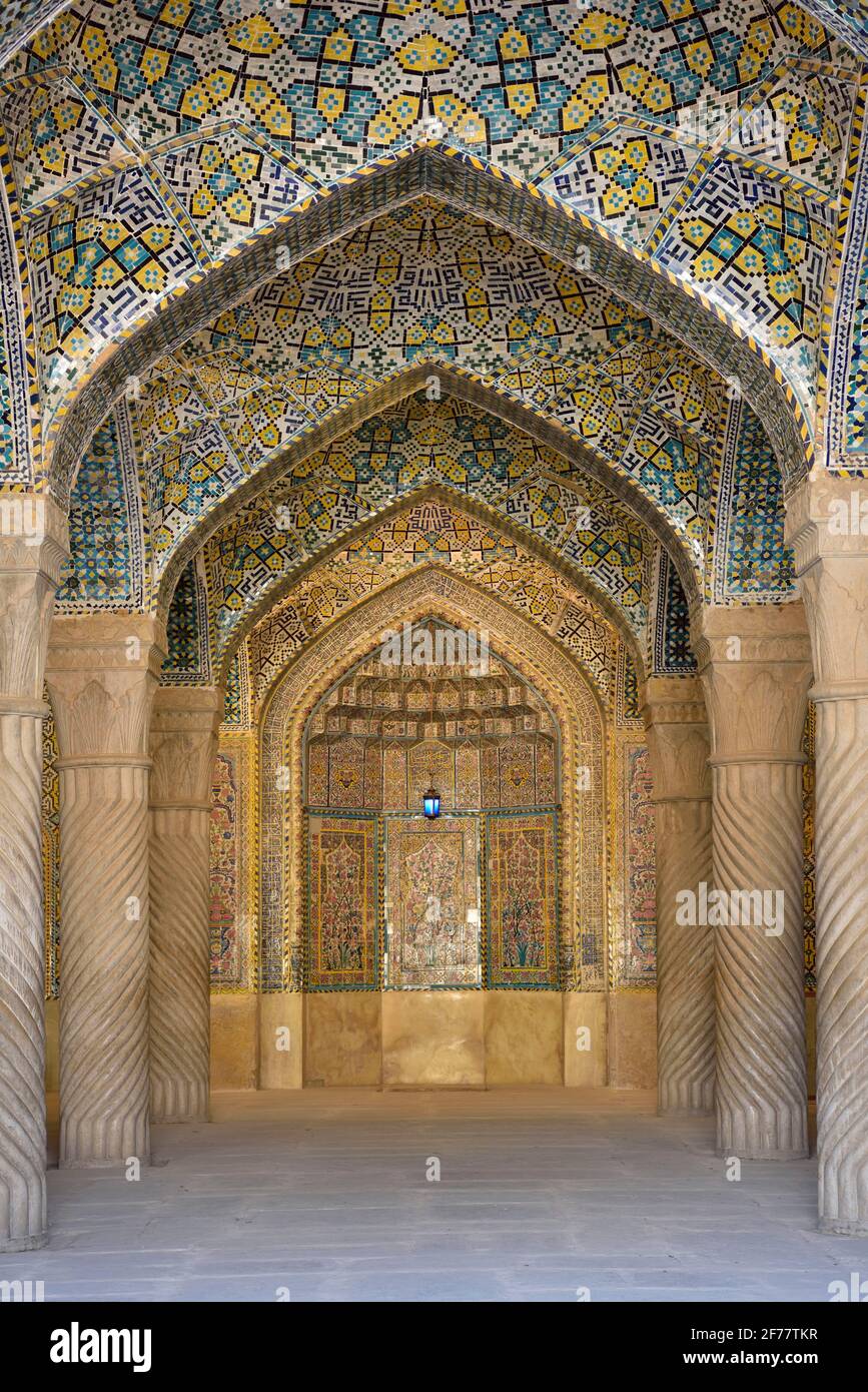 Iran, Fars province, Shiraz, Vakil mosque (18th century) Stock Photo